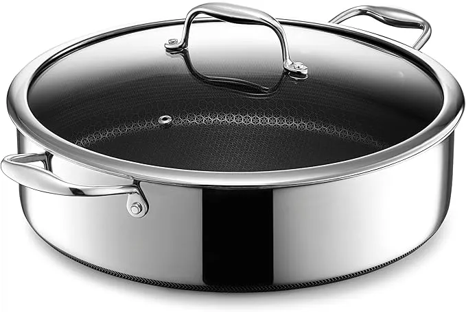Hybrid Nonstick 7-Quart Sauté Pan with Lid